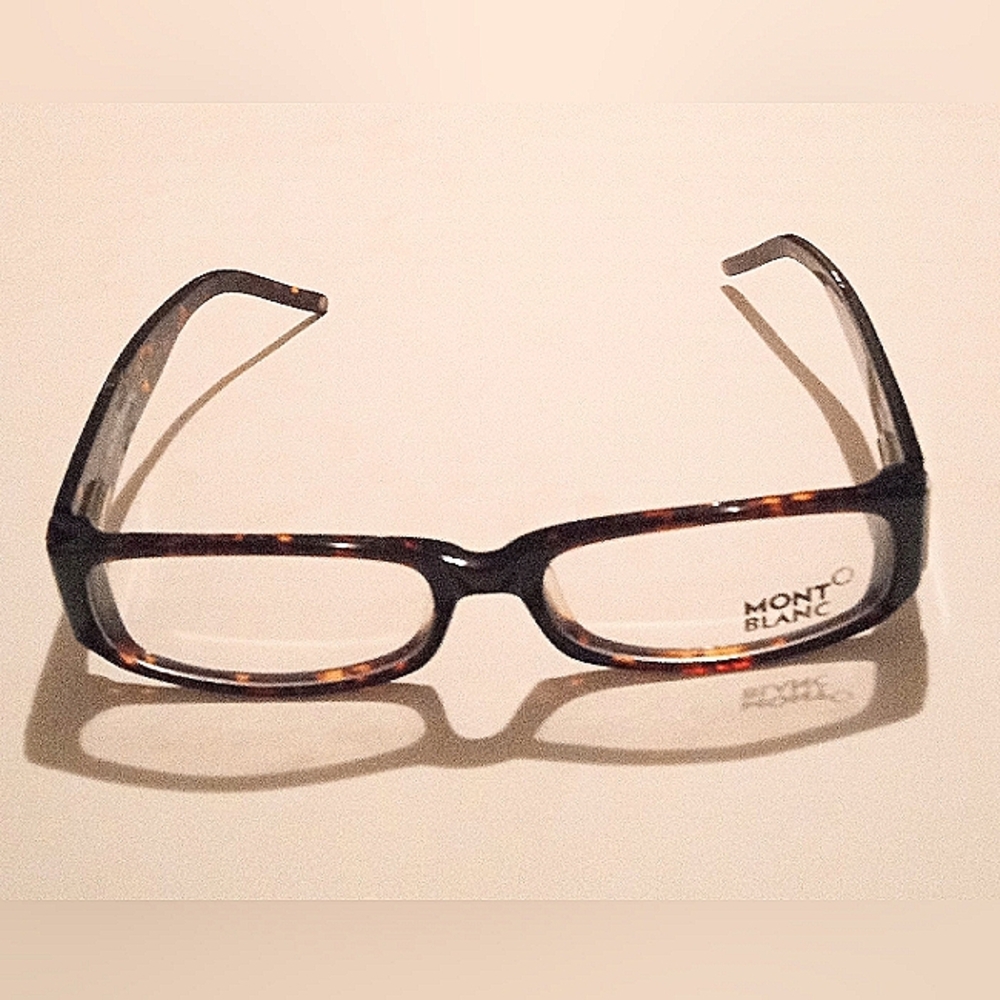 MONTBLANC MB106 303 Unisex Shinny Brown Tortoise Authentic Eyeglasses Frames - Picture 11 of 11